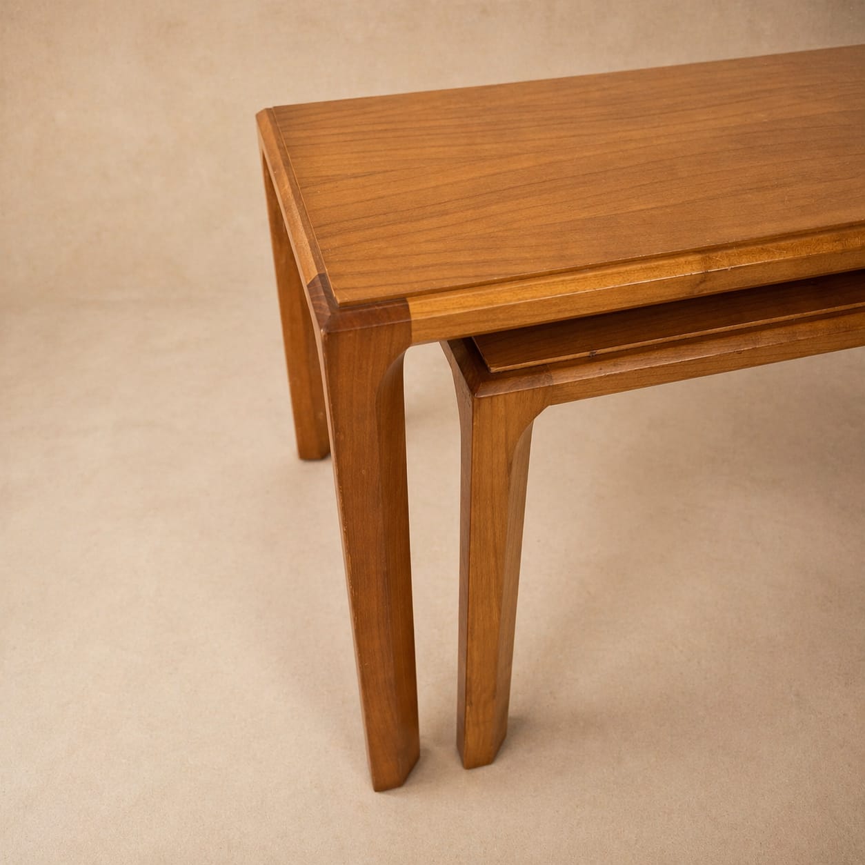 Anthroposophic Sidetables made of Cherry Wood, 1970s - Afbeelding 3