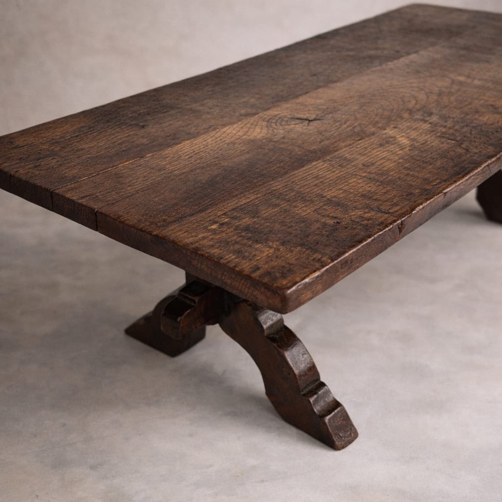 Dutch Antique Oak Coffee Table, 1800s - Afbeelding 2