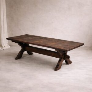 Dutch Antique Oak Coffee Table, 1800s