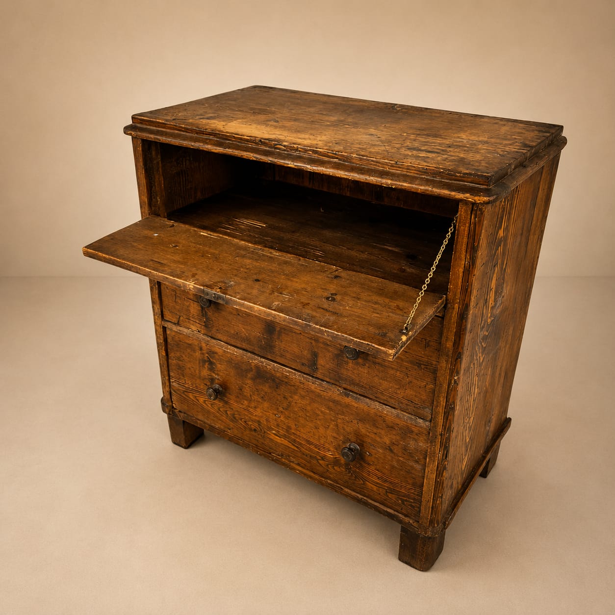 Antique pine chest of drawers, 1900s SOLD - Afbeelding 3