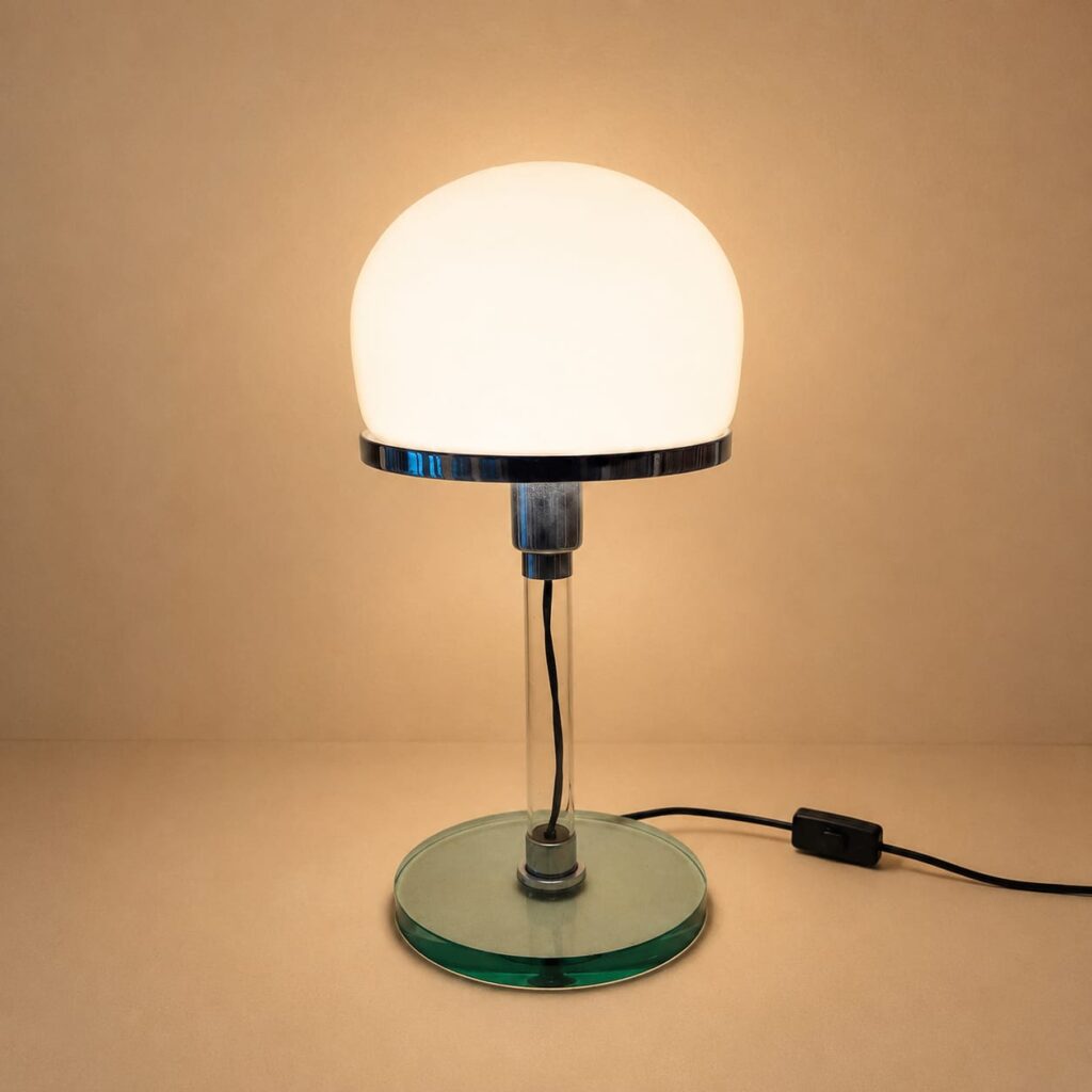 Metalarte Valentino WG24 Bauhaus Table Lamp, 1980s