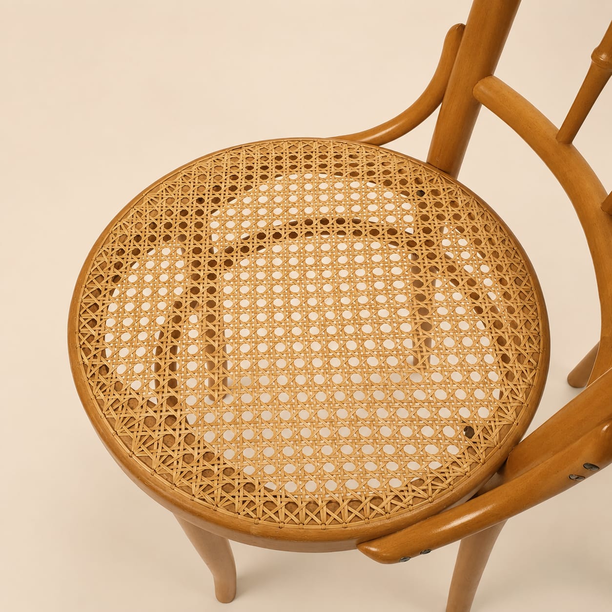 Set of 2 Romanian Cane and Birch Bentwood Chairs, 1960s - Afbeelding 3