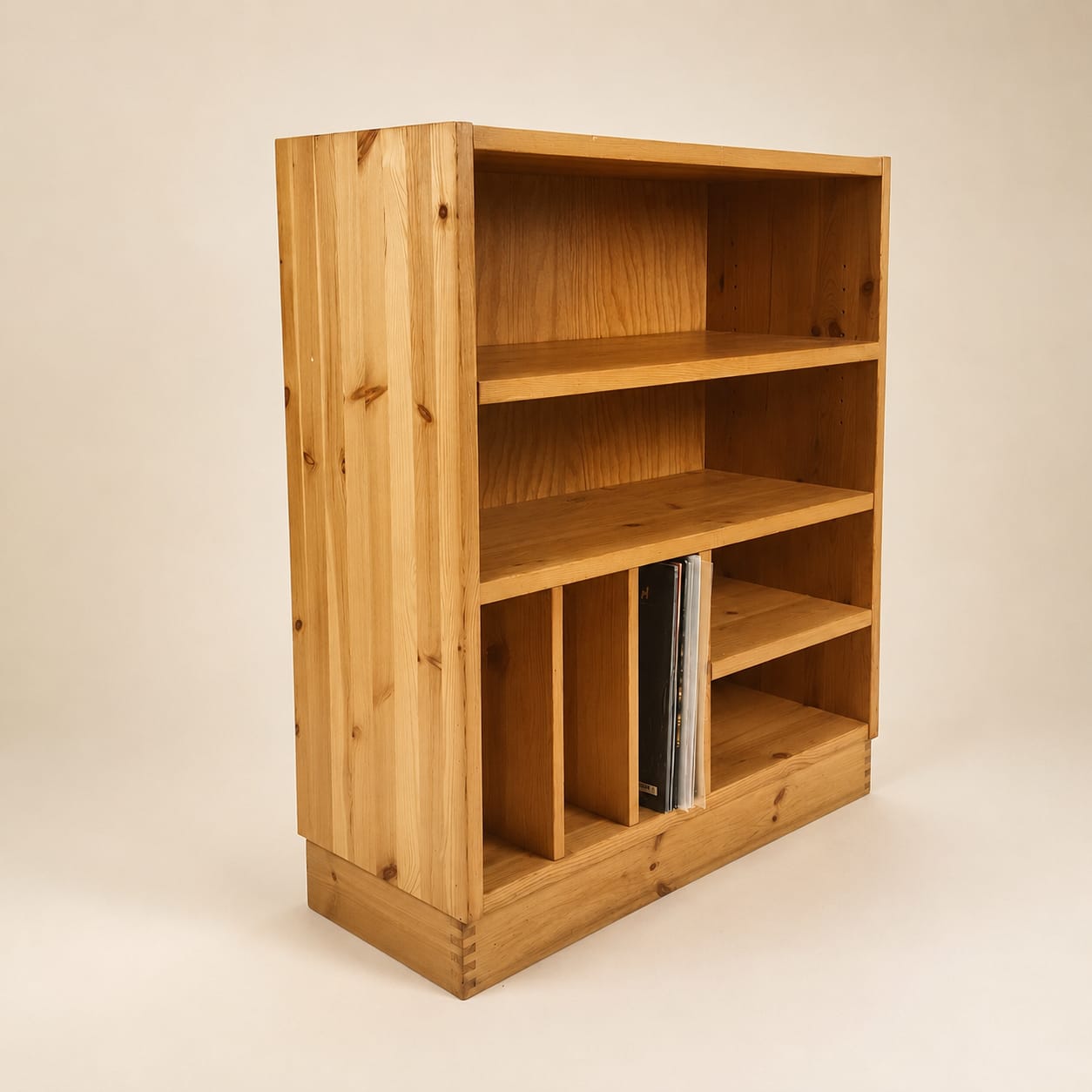 Maison Regain Style Pine Audio Cabinet, 1970s