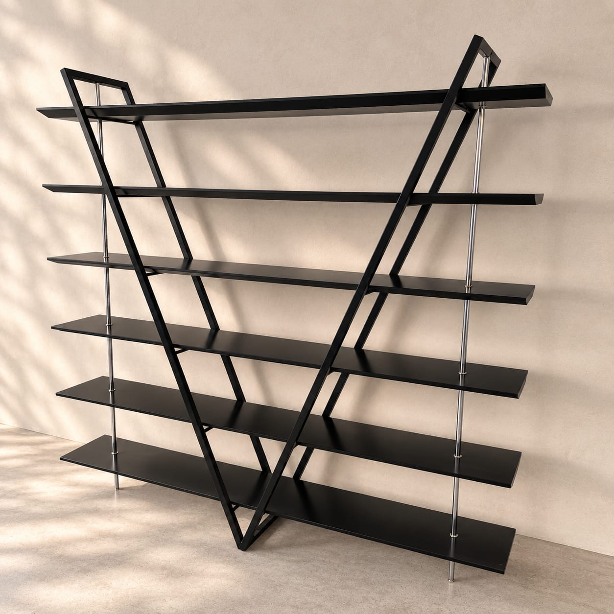 Large Italian Postmodern Free Standing Wall Unit, 1980s