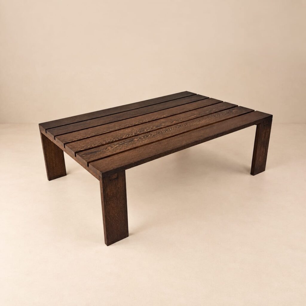 Mid Century Dutch Wengé Coffee Table, 1960s